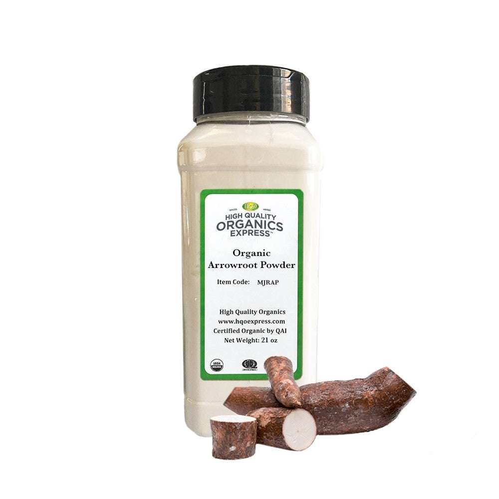 High Quality Organics Express Arrowroot Powder Jar