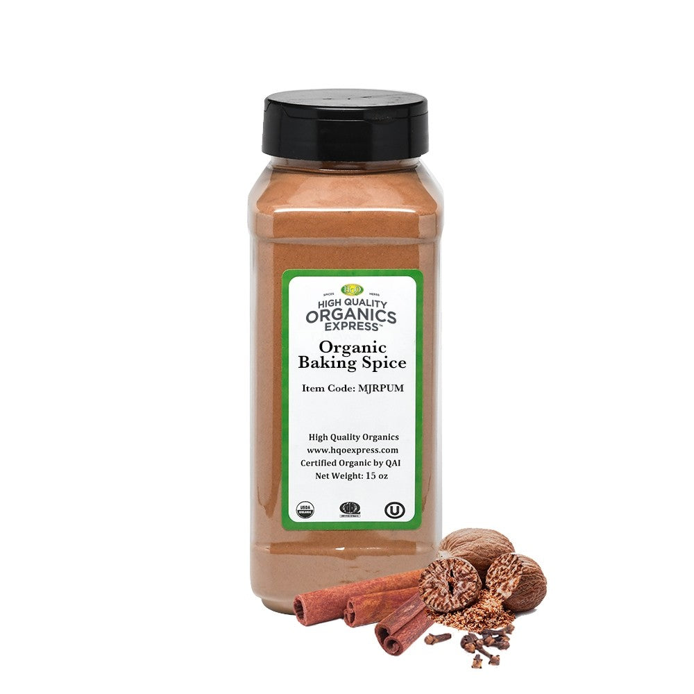 High Quality Organics Express Baking Spice Powder Jar