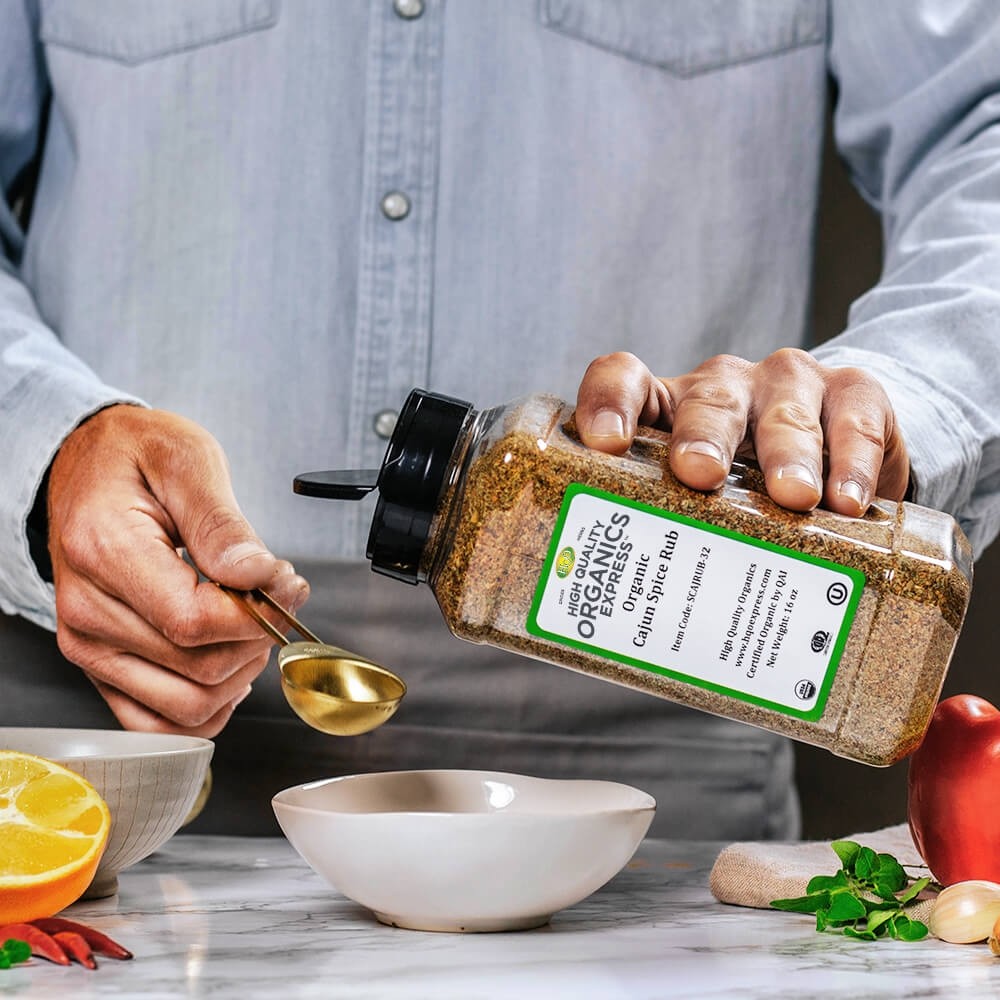 High Quality Organics Express Cajun Spice Measurement
