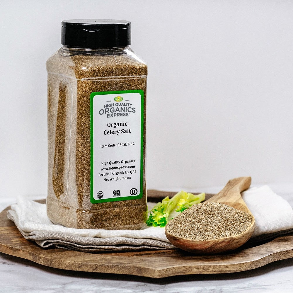 High Quality Organics Express Celery Salt Display