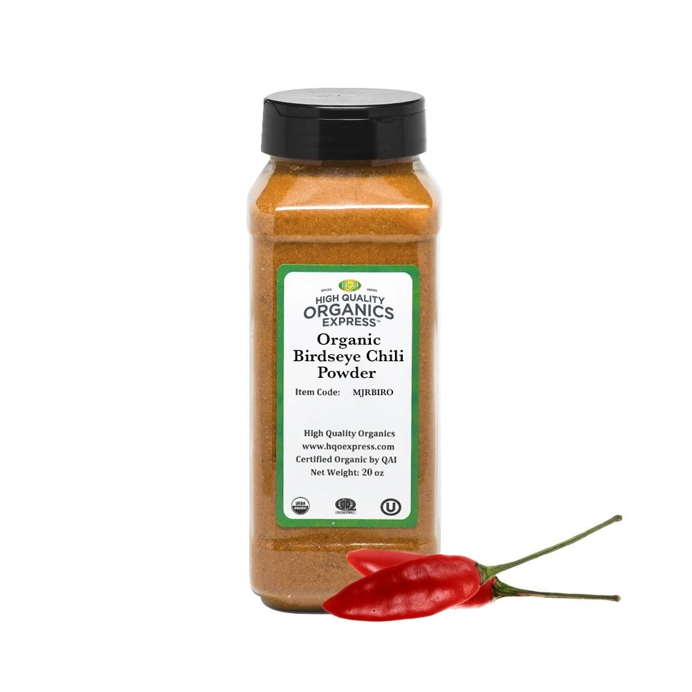 High Quality Organics Express Birdseye Chili Powder Jar