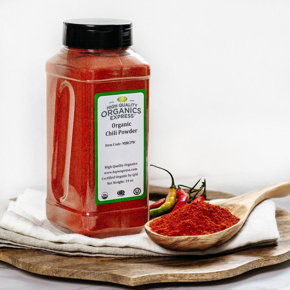 High Quality Organics Express Chili Powder Display